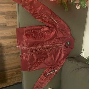 WT02 Men's Bomber Flight Jacket with Utility Zippered Pocket On Sleeve